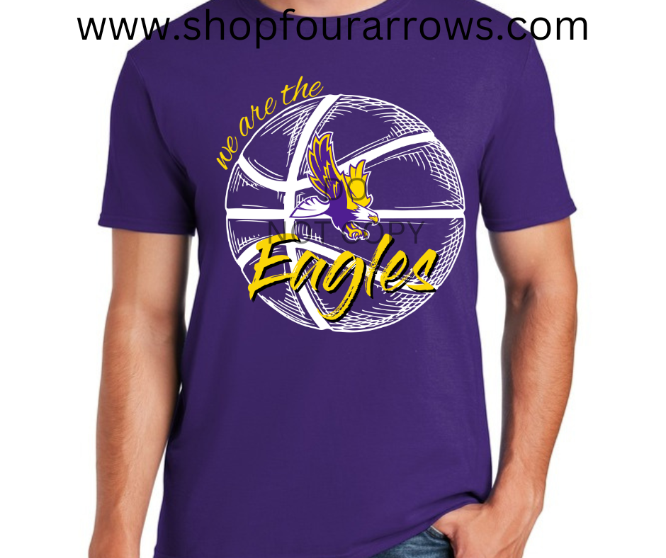 Eagles Basketball (Gold Font)