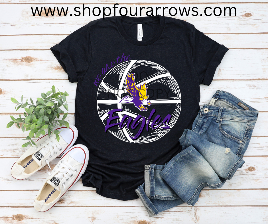 Eagles Basketball (Purple Font)